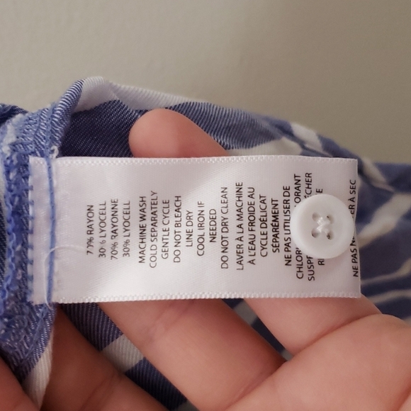 Beach lunch lounge currier stripe button down shirt nautical beach coastal - Picture 5 of 6